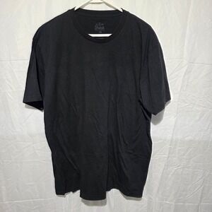 Fresh Clean Threads Mens XXL Black Crew Neck Short Sleeve T-Shirt Basic Tee